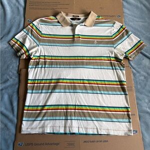 Penguin by Munsingwear Classic Fit Stripes Polo Shirt Large men’s